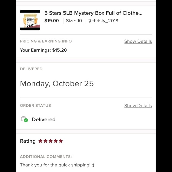 5 Stars 5LB Mystery Box Full of Clothes/ goodies / treasure 30 dollars - Picture 7 of 8